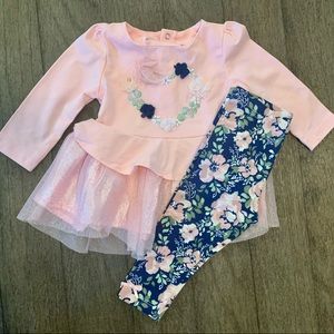 EUC Beautiful 6m leggings set